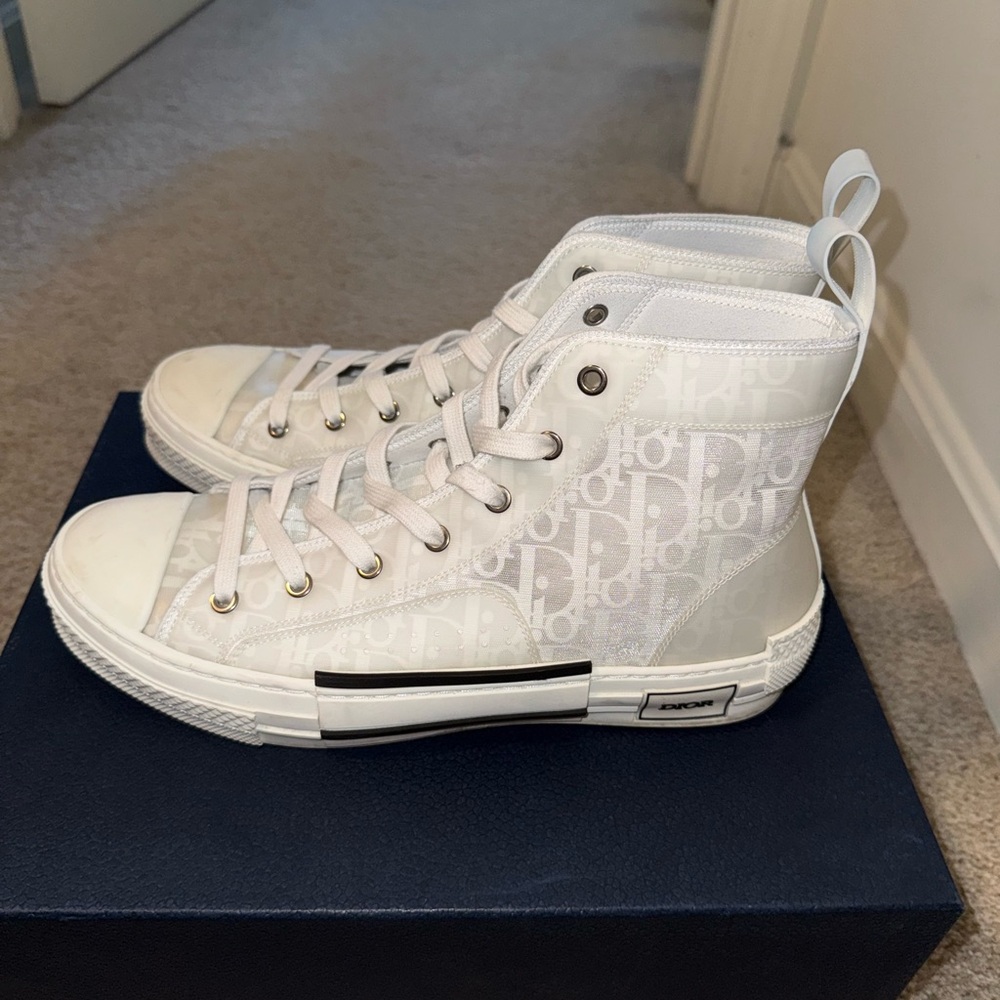 Dior High-Top Sneakers in White
